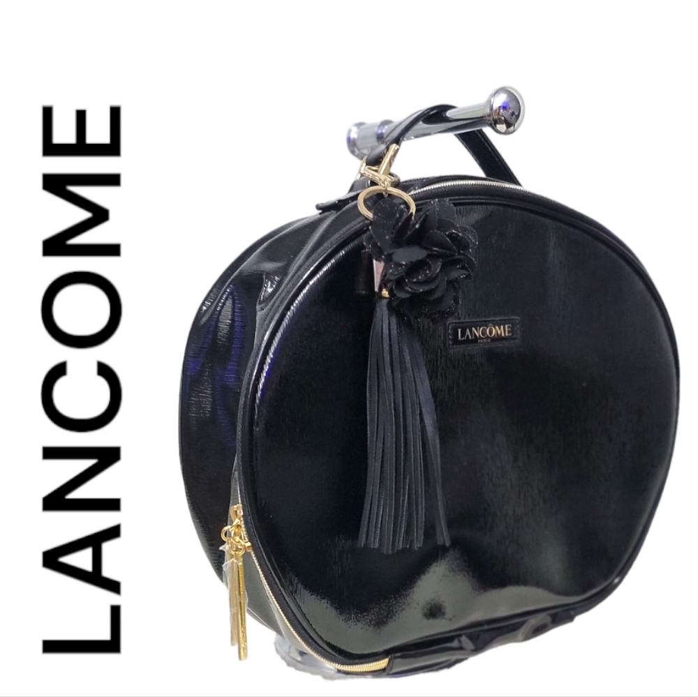 New LANCOME PARIS Large Patent Round Organizer